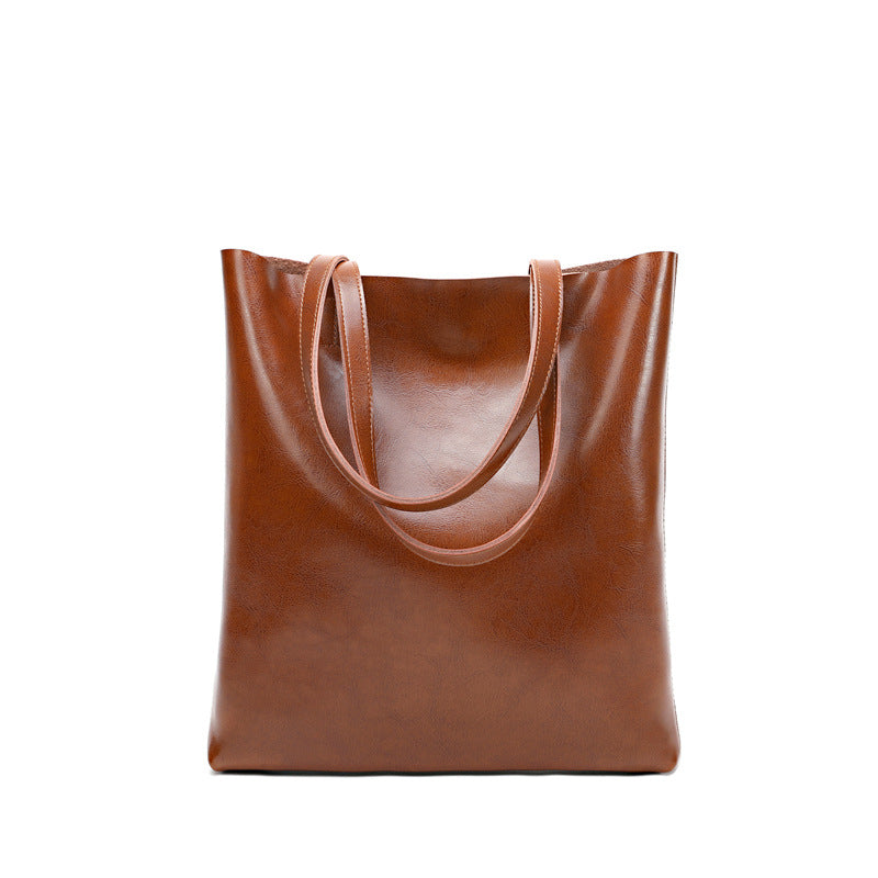 Nine Seven Genuine Leather Over the Shoulder Bags for Women Handmade Zip Up Large Capacity Bag