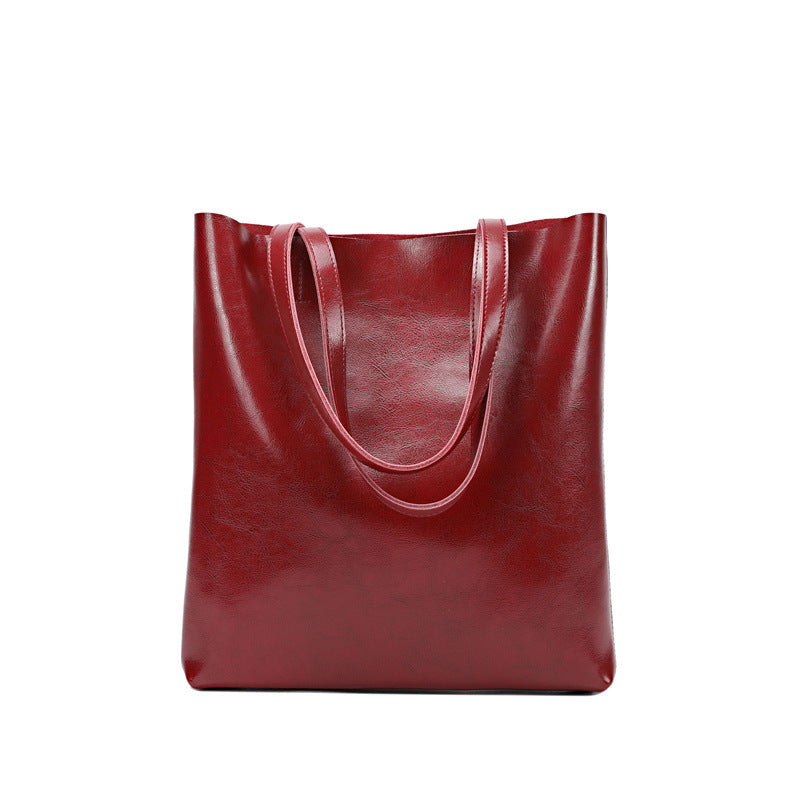 Nine Seven Genuine Leather Over the Shoulder Bags for Women Handmade Zip Up Large Capacity Bag