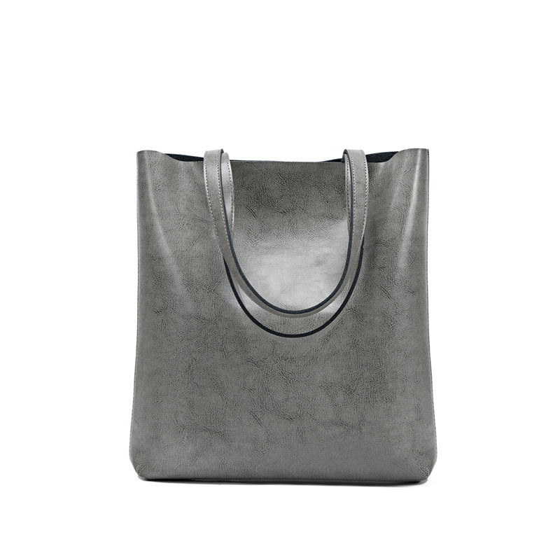 Nine Seven Genuine Leather Over the Shoulder Bags for Women Handmade Zip Up Large Capacity Bag