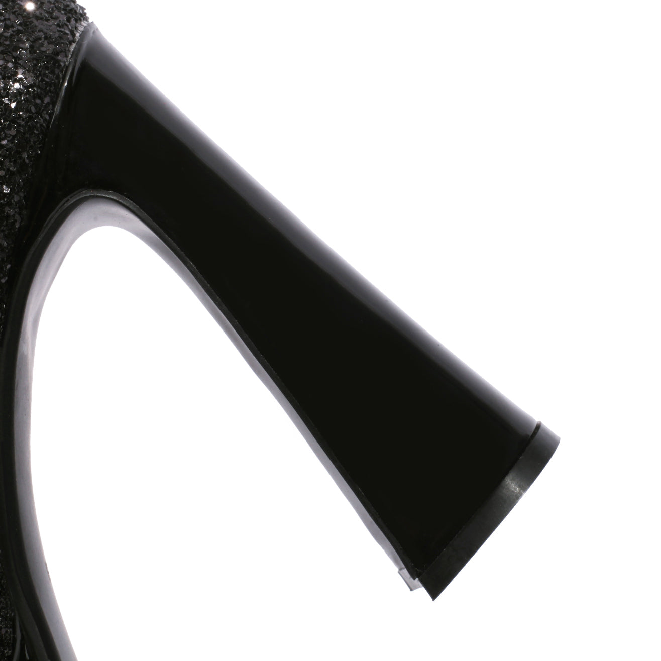Leather Women's Handmade High Heel Platform Glitter Buckle Mary Jane Pumps Shoes