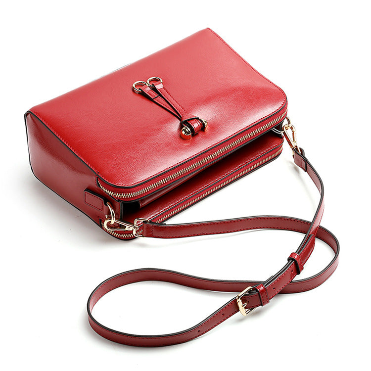 Nine Seven Crossbody Bag for Women Handmade Genuine Leather Ladies Cell Phone Purse with Adjustable Strap