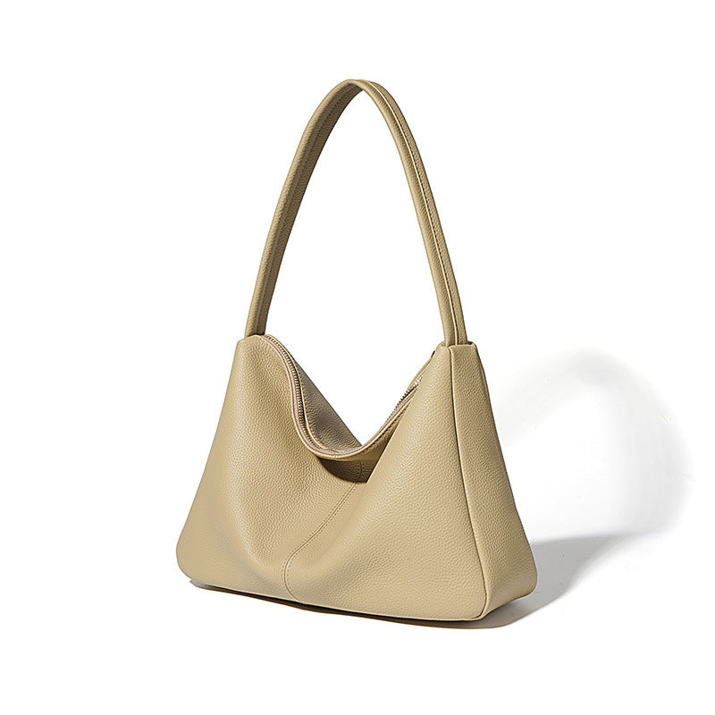 Nine Seven Genuine Leather Shoulder Bags Handbag Handmade Zip Up Tote for Women