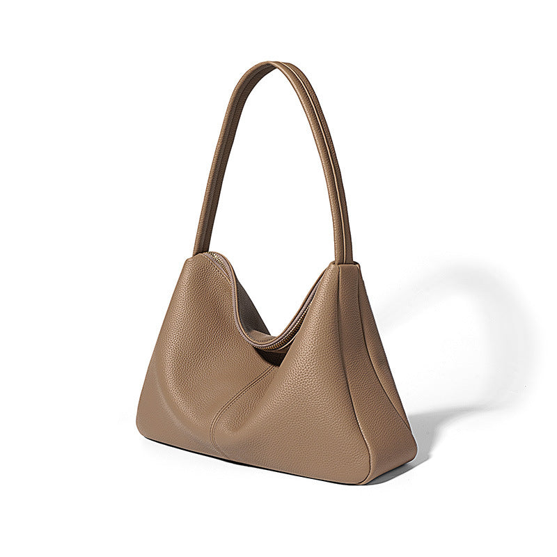 Nine Seven Genuine Leather Shoulder Bags Handbag Handmade Zip Up Tote for Women