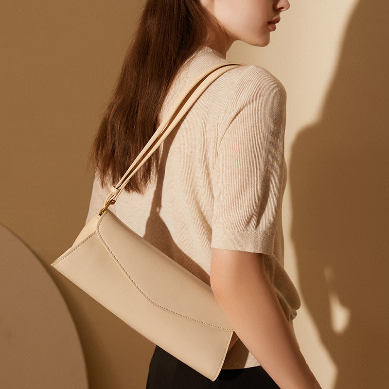 Nine Seven Soft Genuine Leather Clutches Women's Handmade Shoulder Bags Crossbody Purse