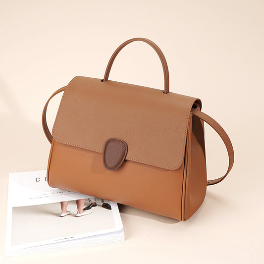 Nine Seven Tote Genuine Leather Women's Handmade Assorted Colors Handbag Side Zip Up Pocket Crossbody Shoulder Bags