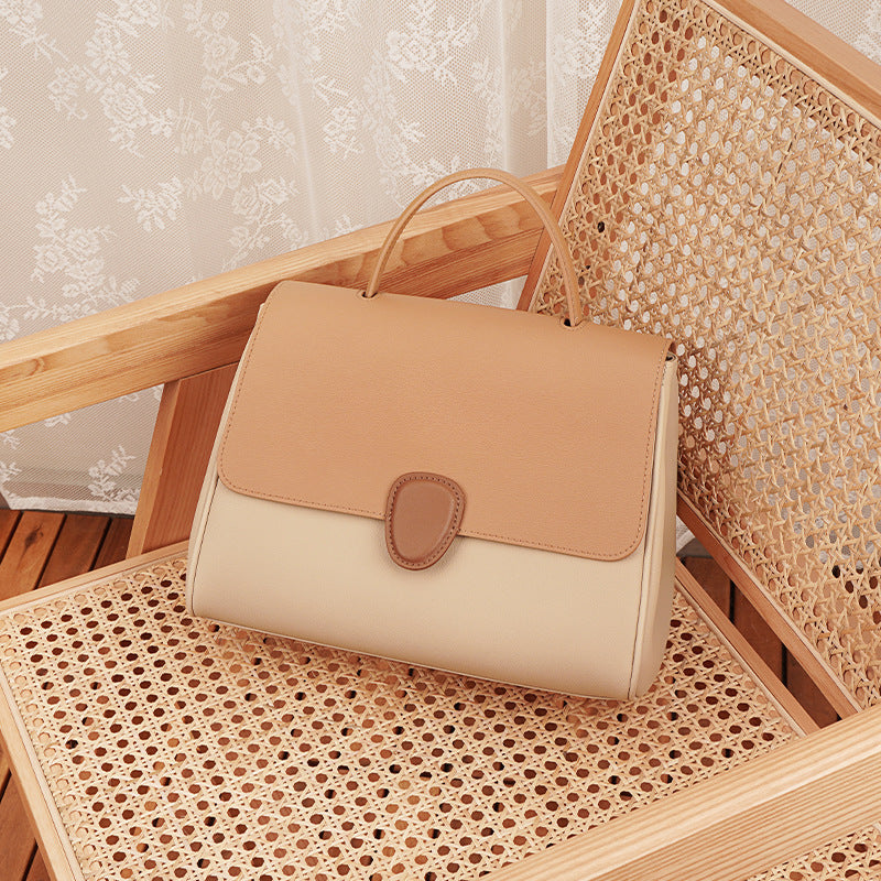 Nine Seven Tote Genuine Leather Women's Handmade Assorted Colors Handbag Side Zip Up Pocket Crossbody Shoulder Bags