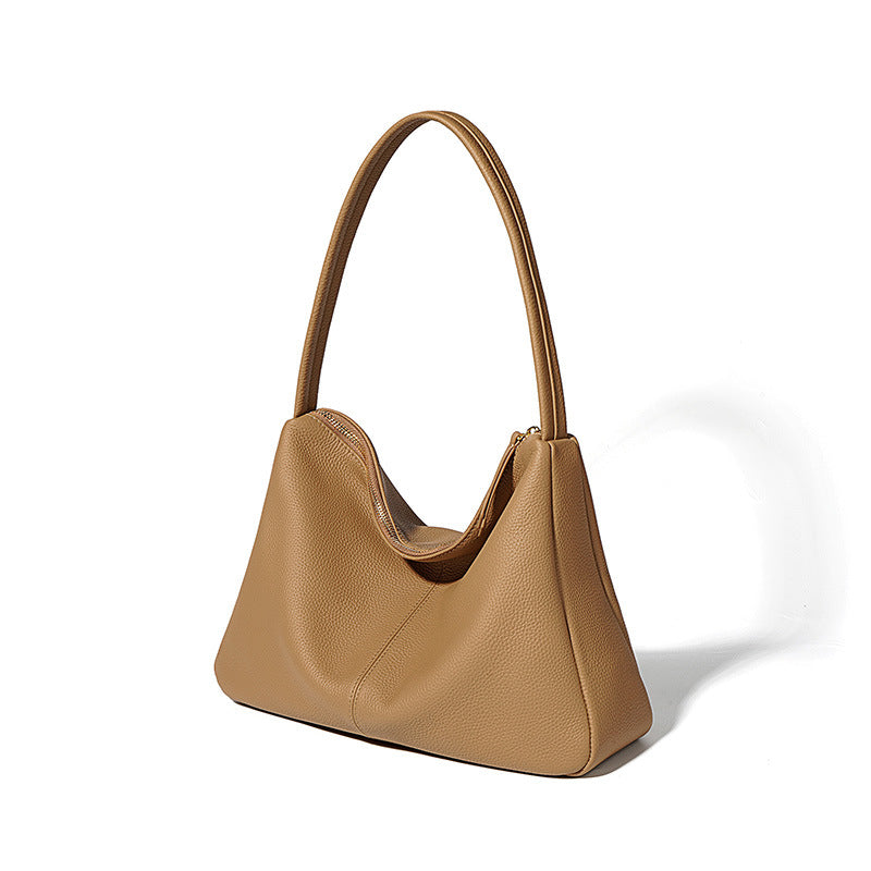 Nine Seven Genuine Leather Shoulder Bags Handbag Handmade Zip Up Tote for Women
