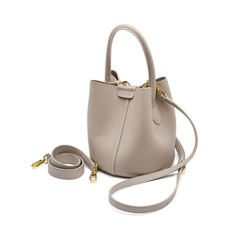 Nine Seven Women's Handmade Genuine Leather Tote Handbag Crossbody Shoulder Bags Bucket Satchels