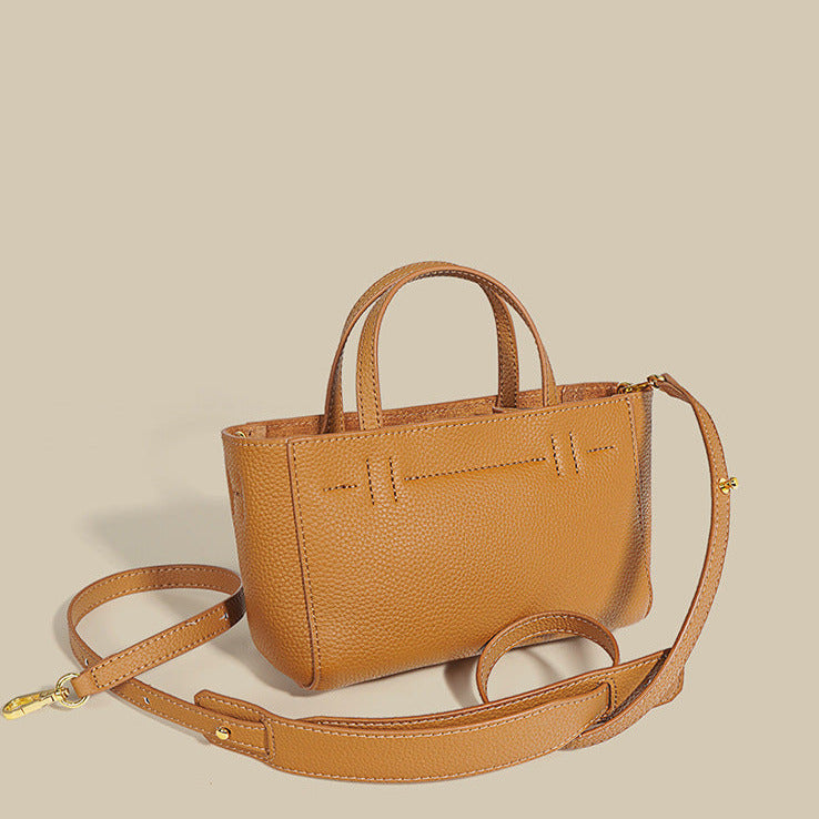 Nine Seven Handbag Genuine Leather Women's Handmade Brown Tote Summer Crossbody Shoulder Bags