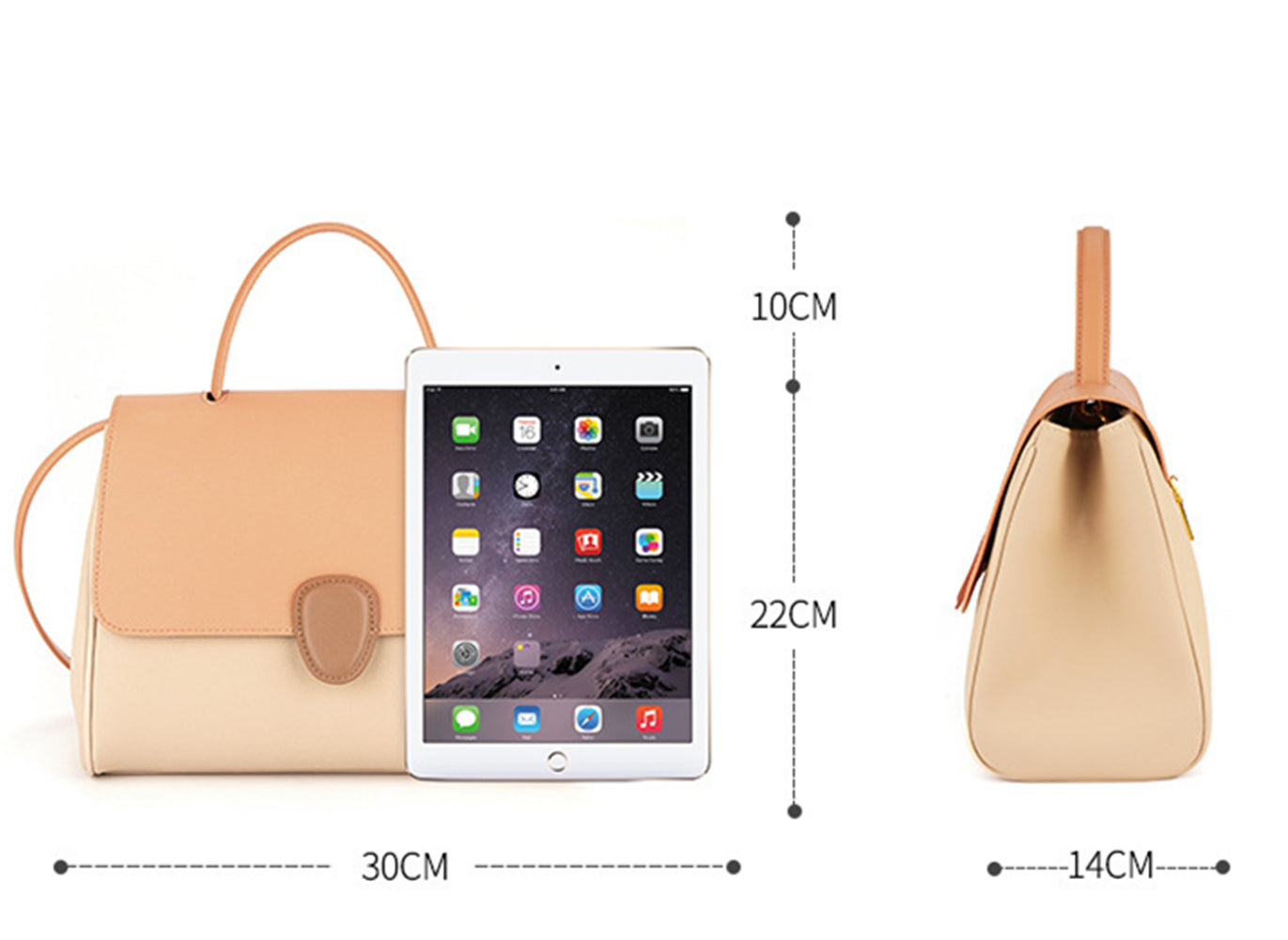 Nine Seven Tote Genuine Leather Women's Handmade Assorted Colors Handbag Side Zip Up Pocket Crossbody Shoulder Bags