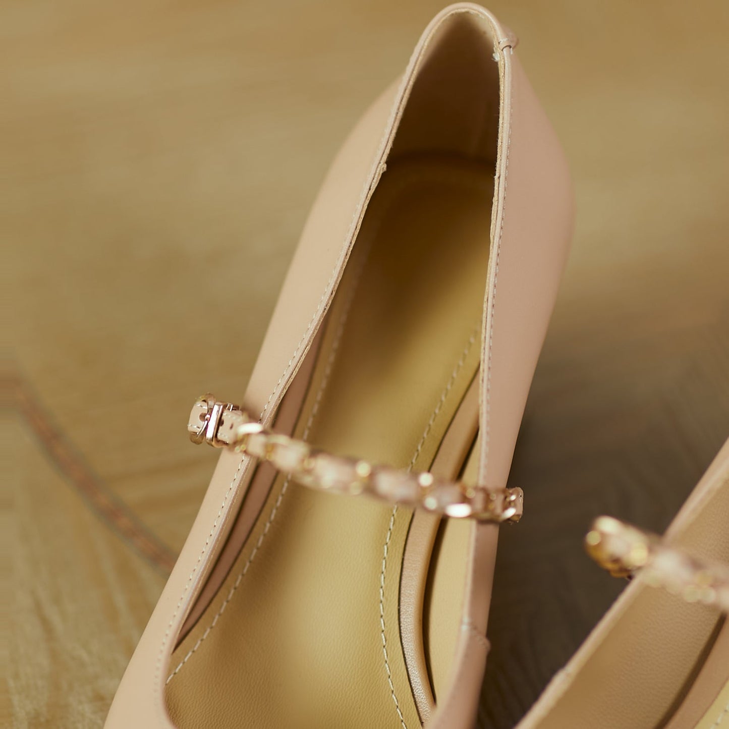 Nine Seven Women's Genuine Leather Handmade Mid Chunky Heel Classic Square Toe Buckle Retro Mary Jane Pump Shoes