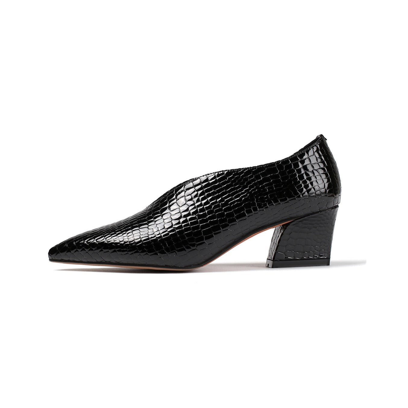 Nine Seven Handmade Women's Patent Leather Slip On Printed Snakeskin Casual Shoes
