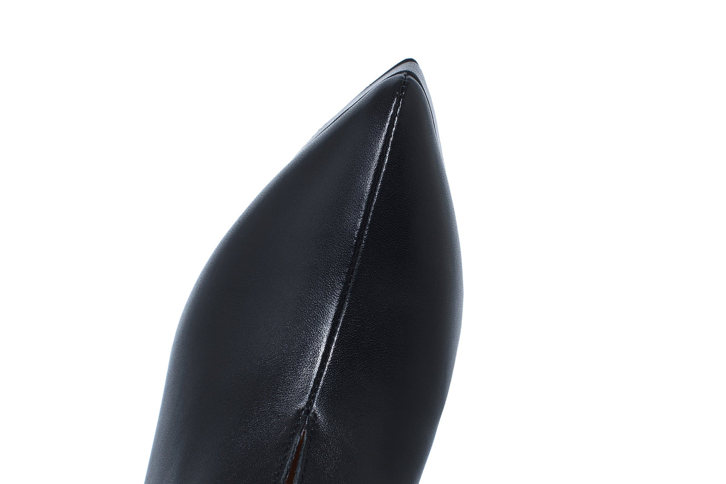 Nine Seven Women's Genuine Leather Handmade V-Shaped Pointy Toe Sexy Stiletto Heel Pumps with Platform