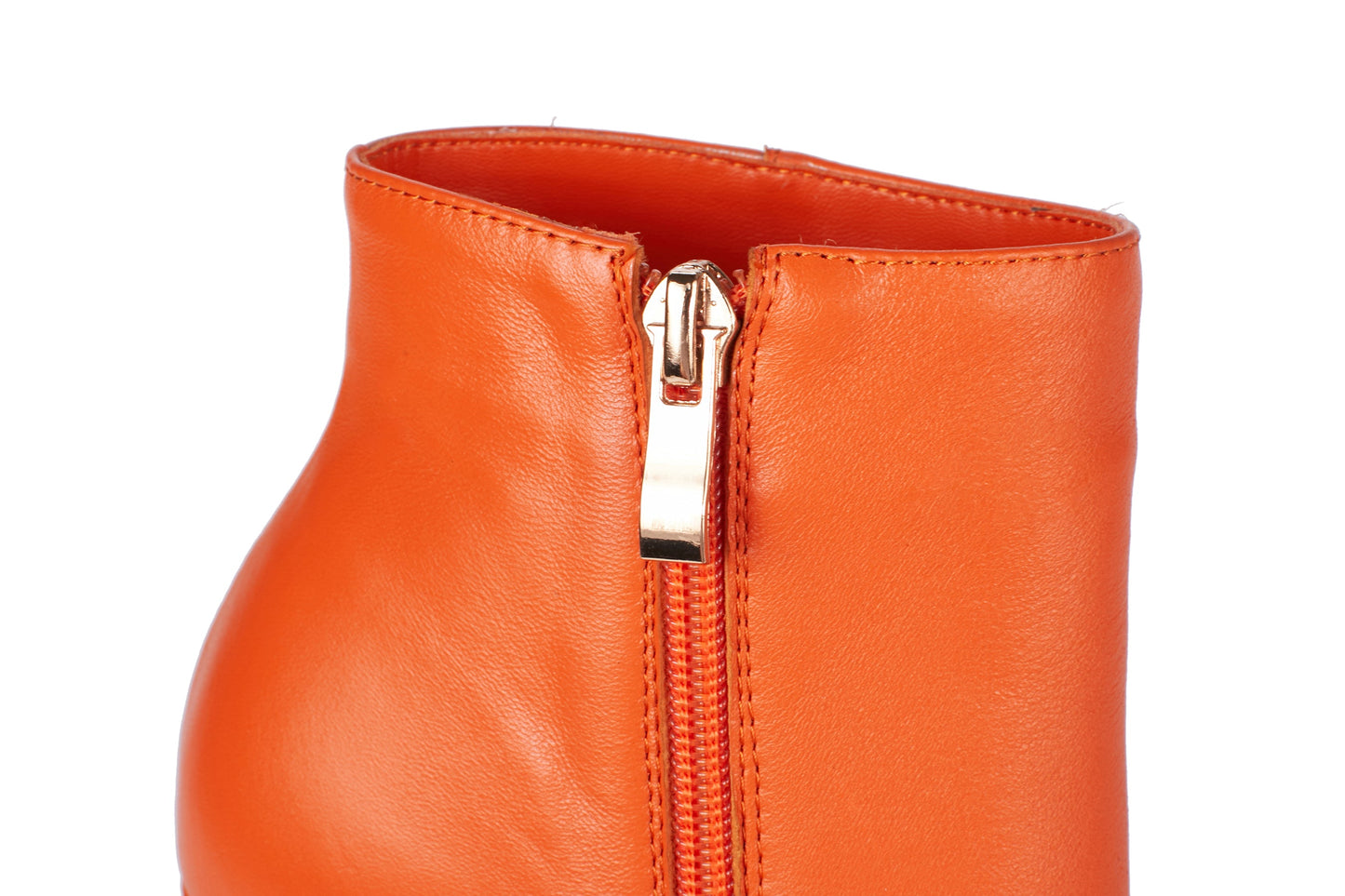 Nine Seven Genuine Leather Women's Handmade Pointed Toe Spikes-Stiletto Supper High Heel Side Zip Up Sexy Ankle Booties with Platform