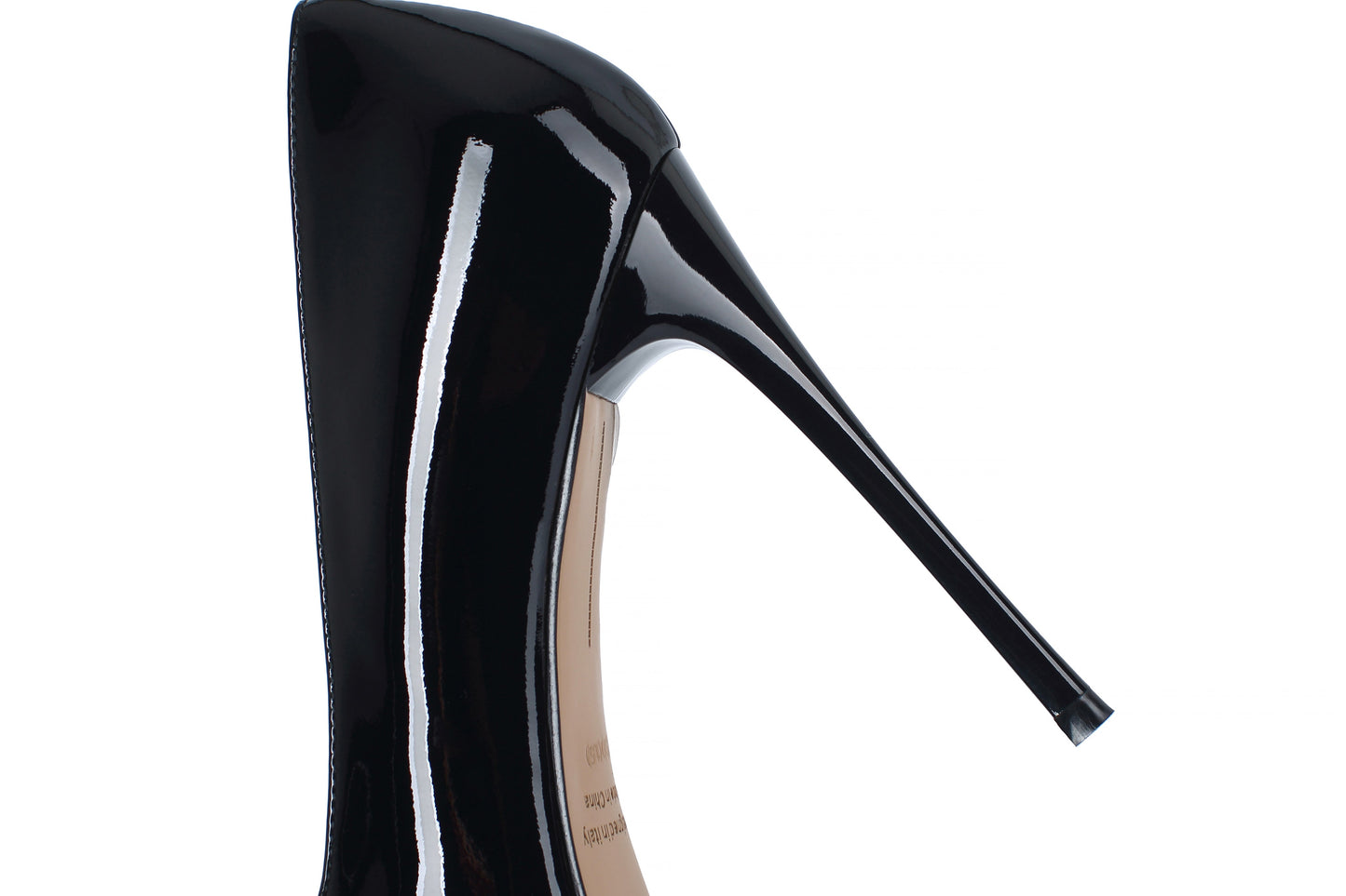 Nine Seven Women's Glossy Patent Leather Handmade Peep Toe Stiletto Heel Sexy Pumps with Platform