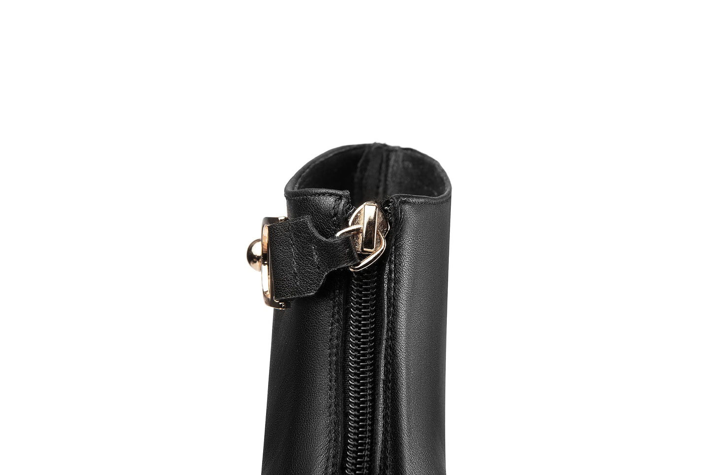 Nine Seven Women's Handmade Genuine Leather Pointed Toe High Heel Back Zip Closure Ankle Boots