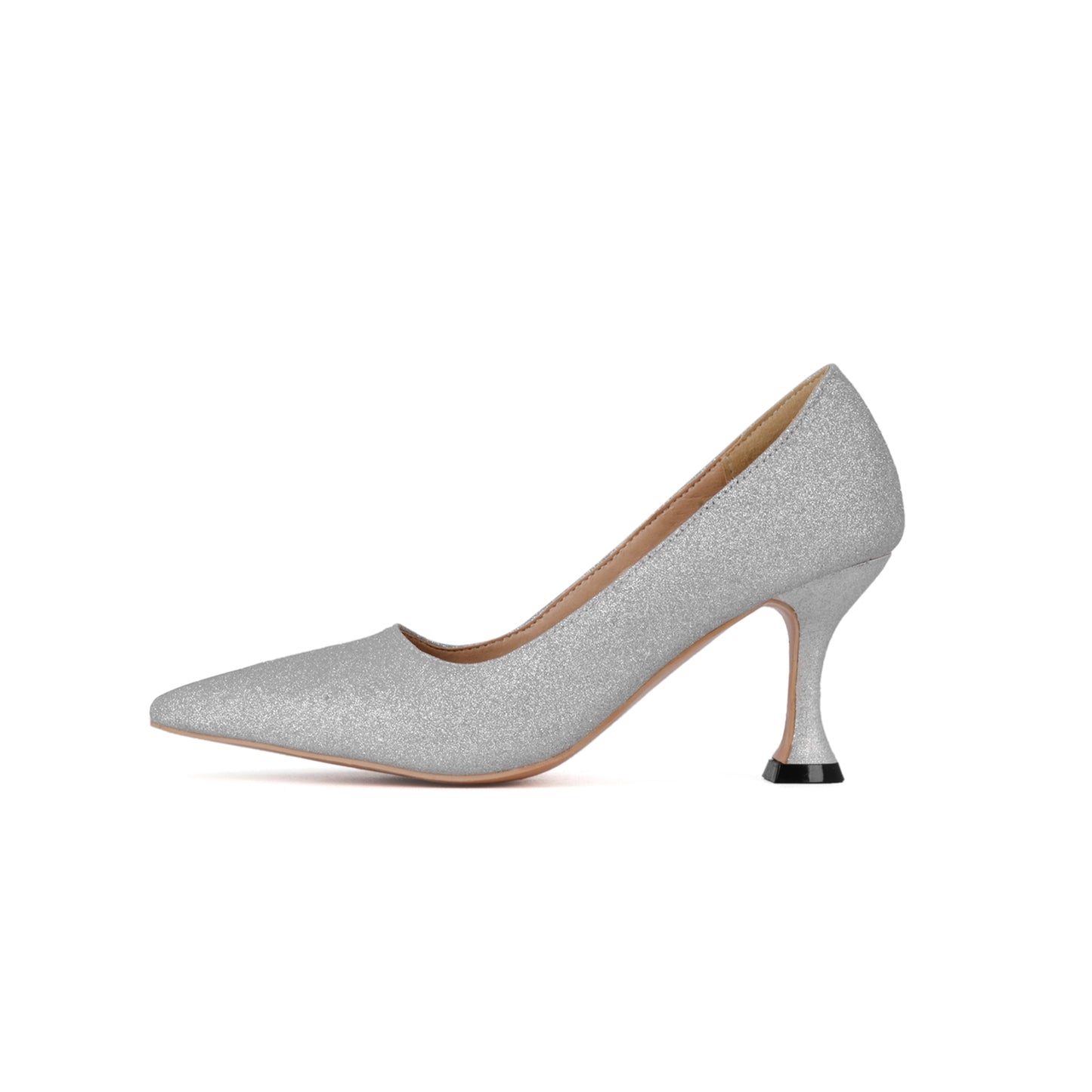 Nine Seven Women's Handmade Pointed Toe Glitter High Heel Weeding Pumps Shoes