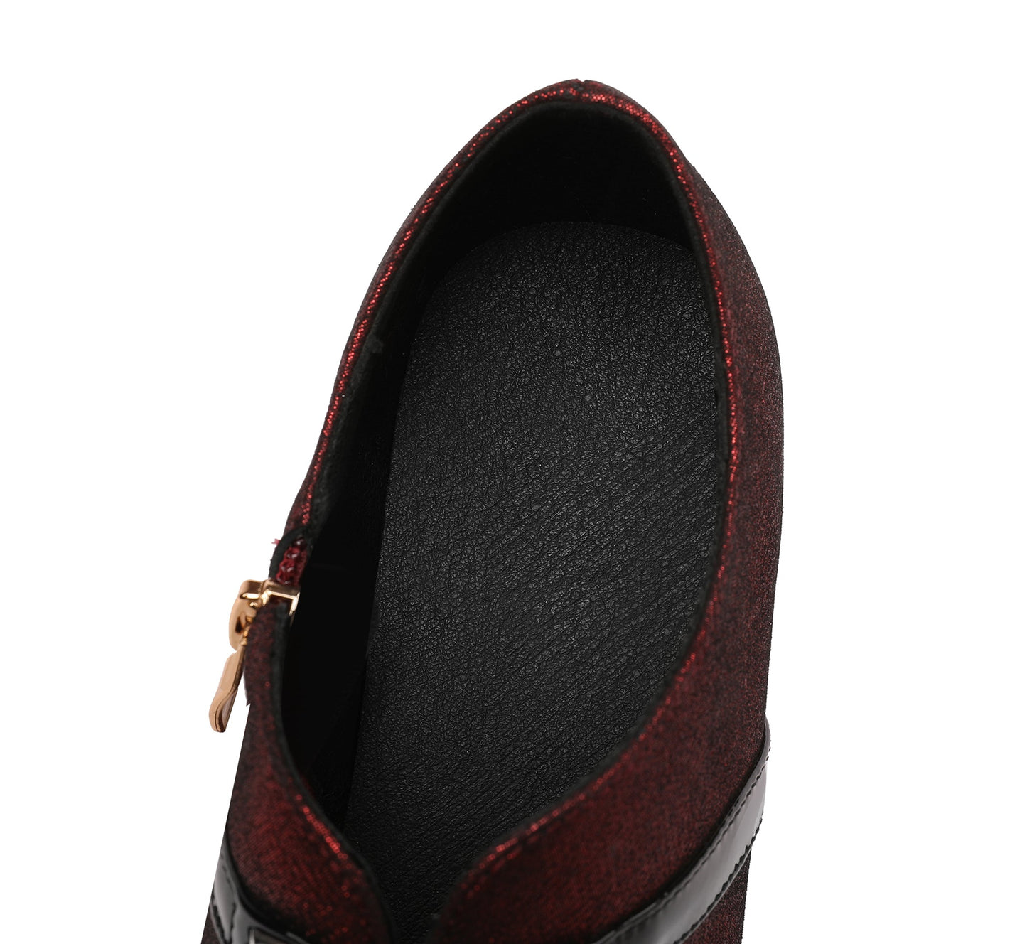 Nine Seven Genuine Leather Lace Up Side Zipper Handmade Pointed Toe Low Chunky Heels Women's Casual Pumps