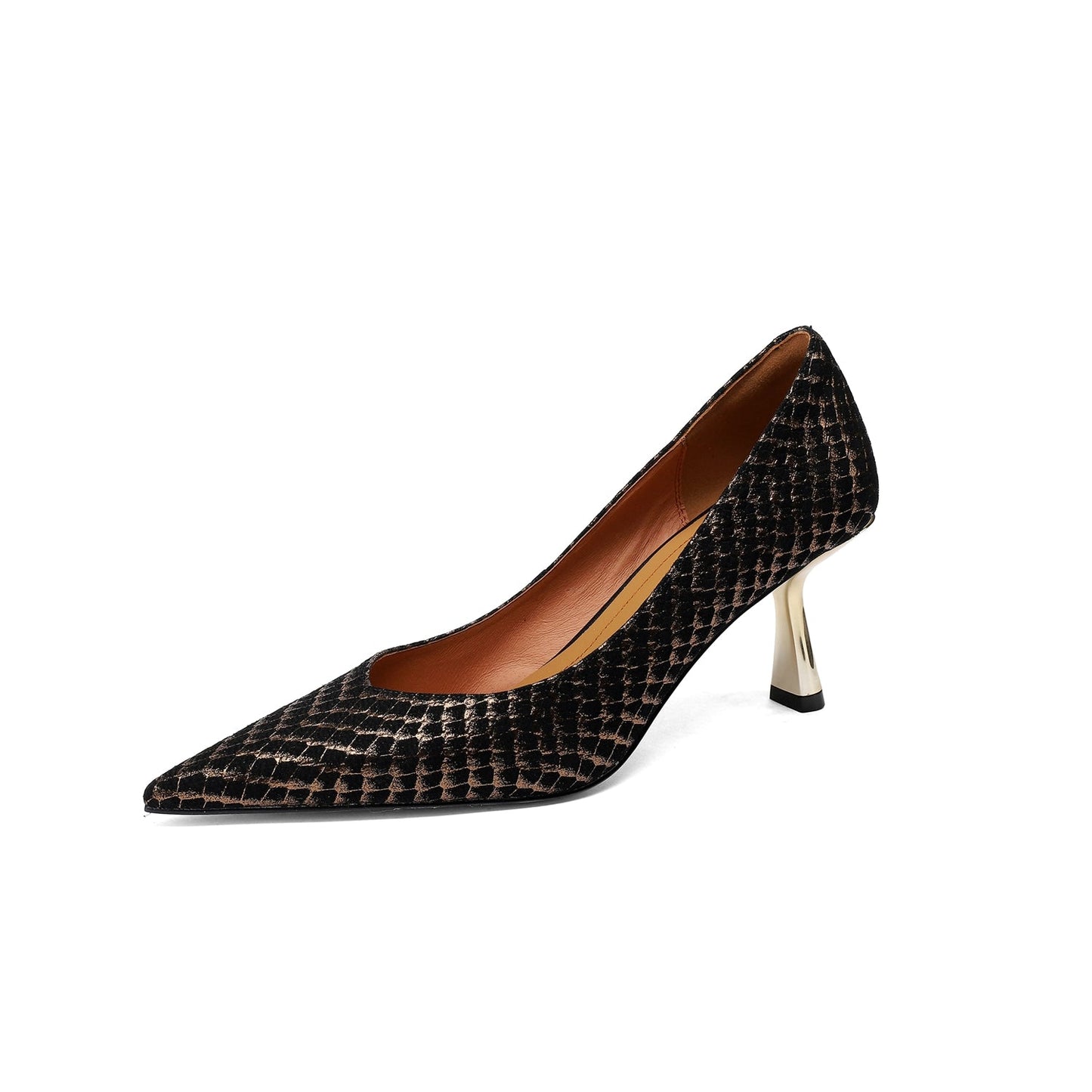Nine Seven Women's Pointed Toe Genuine Leather Handmade Stiletto Heels Stylish Dress Pumps Shoes