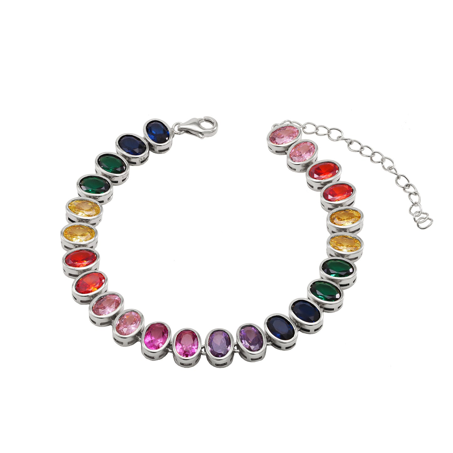 Natural Gemstone Crystal Bead Bracelet for Women Colorful Stone Bracelets